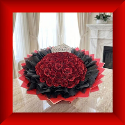 Glitter Freestanding 101 Soap Rose Bouquet