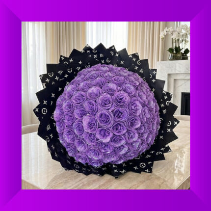 Royal Purple 101 Silicone Glitter Rose Bouquet