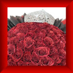 Premium Red Glitter Freestanding 101 Soap Rose Bouquet - Image 3