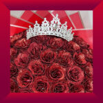 Royal Red 51 Silicone Glitter Rose Bouquet - Image 3