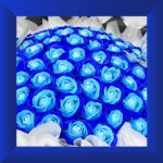 Freestanding Blue Double-tone 101 Soap Rose Bouquet - Image 3