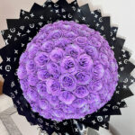 Royal Purple 101 Silicone Glitter Rose Bouquet