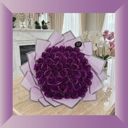 Royal Amethyst 51 Soap Rose Bouquet