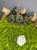 Emerald Majesty 101 Soap Rose Bouquet - Image 4
