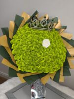 Emerald Majesty 101 Soap Rose Bouquet - Image 2