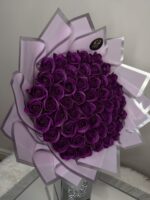 Royal Amethyst 51 Soap Rose Bouquet - Image 4