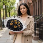 Midnight Gold Luxe 51 Silicone Glitter Bouquet