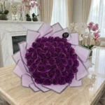 Purple soap rose bouquet by Aromatic Bouquets