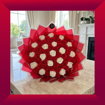 Eternal Ruby Elegance Roses Bouquet