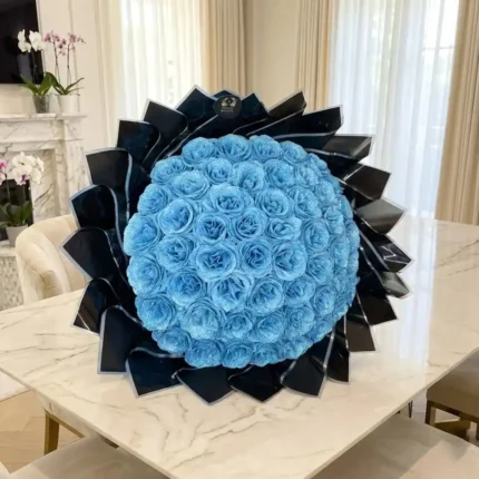 Blue Rose Bouquet by Aromatic Bouquets