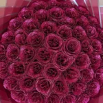 Crimson Glamour 51 Silicone Glitter Rose
