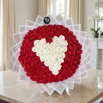 Heart shaped rose bouquet by Aromatic Bouquets