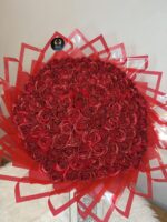 Crimson Desire Eternity Bouquet - Image 4