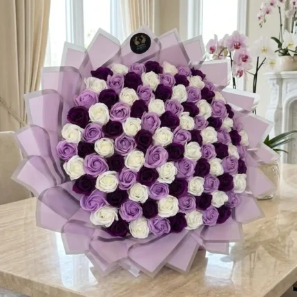 Lavender Soap Rose Bouquet by Aromatic Bouquets