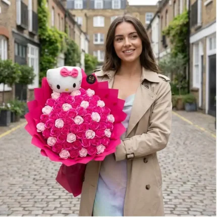 Sweet Kitty Dreams Rose Bouquet