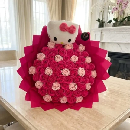 Sweet Kitty Dreams Soap Rose Bouquet