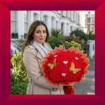 Crimson Butterfly Romance Soap Rose Bouquet - Image 2