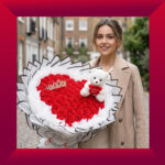 Queen of My Heart Bouquet – 75 Premium Red Soap Roses - Image 2
