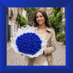 Sapphire Majesty Soap Rose Bouquet - Image 2