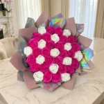 Pink soap flower bouquet by Aromatic Bouquets