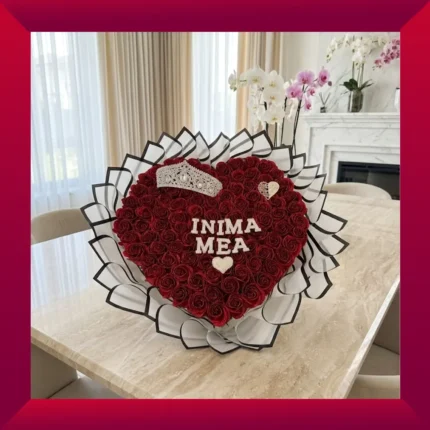 Queen of My Heart 101 Glitter Soap Rose Bouquet