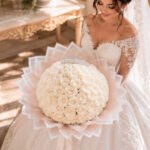 White Rose Soap Wedding Bouquet, Luxury Bridal Design