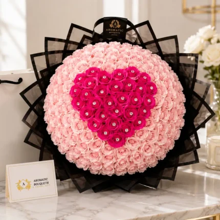 Pink soap rose bouquet by Aromatic Bouquets