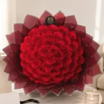 Red soap rose bouquet - Crimson Elegance by Aromatic Bouquets