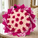 Blush pink rose bouquet by Aromatic Bouquets