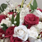Crimson & Ivory Romance Soap Rose Basket - Image 3