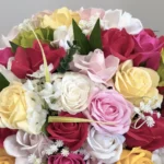 Rainbow Garden Luxury Soap Rose Basket - Image 2
