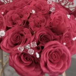 Ruby Sparkle — Small Premium Maid of Honour & Godmother Soap Rose Bouquet - Image 2