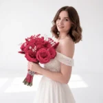Ruby Sparkle — Small Premium Maid of Honour & Godmother Soap Rose Bouquet - Image 4